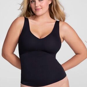 Honeylove Black 2X Liftwear Tank Removable Pads